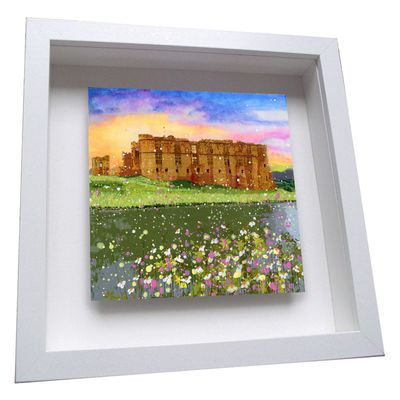Carew Castle Framed Ceramic Tile