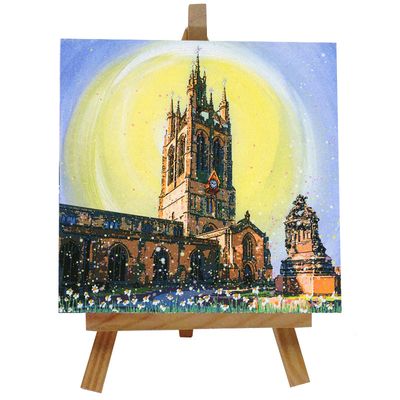 Newcastle Cathedral Ceramic tile with easel