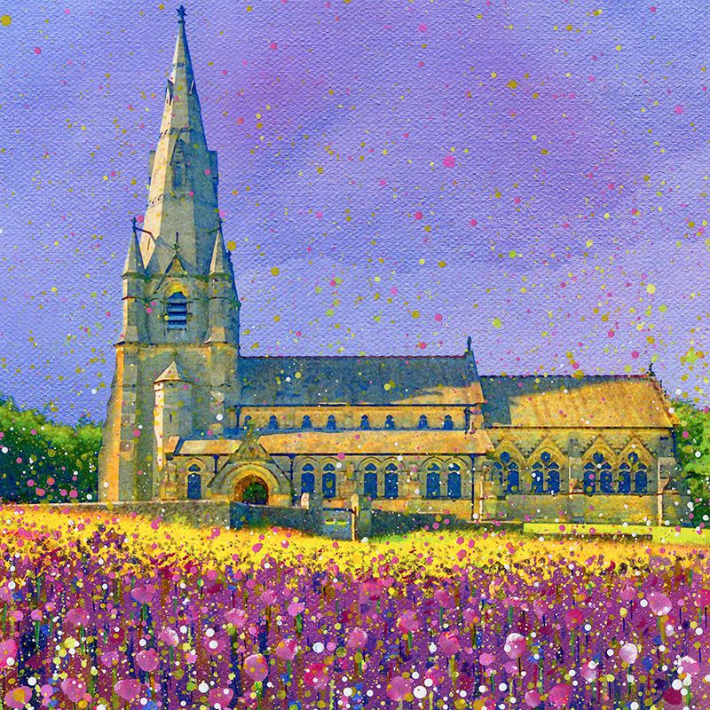 St Mary's Church, Studley Royal Deer Park Canvas Print