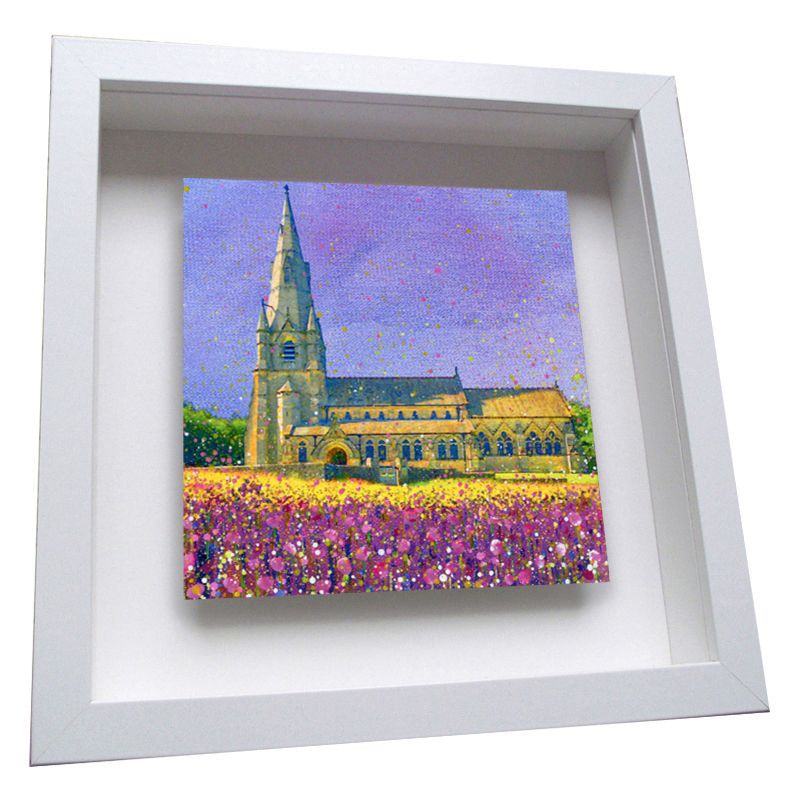 St Mary's Church, Studley Royal Deer Park Framed Ceramic Tile