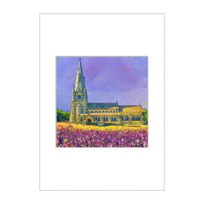 St Mary's Church, Studley Royal Deer Park Open Edition  Print A4