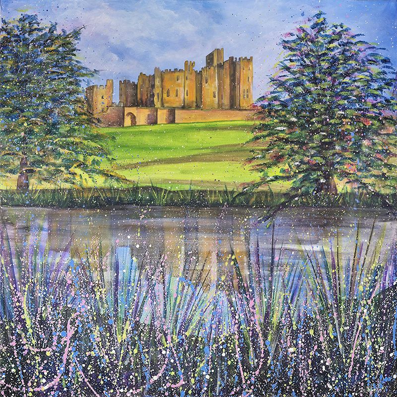 Alnwick Castle Summer Paintings, Canvas Prints and Gifts