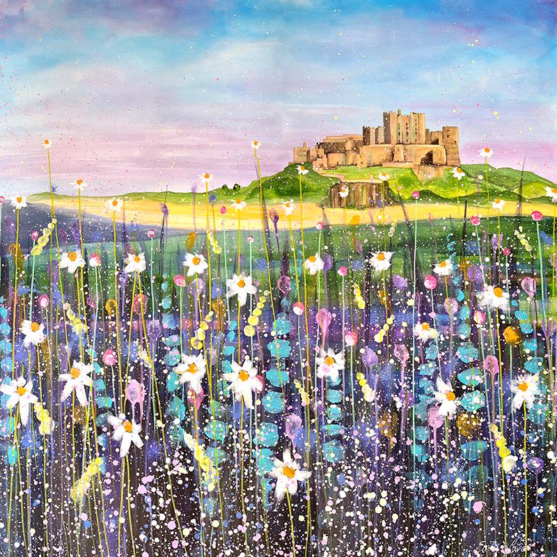 Bamburgh Castle Summer Canvas Print