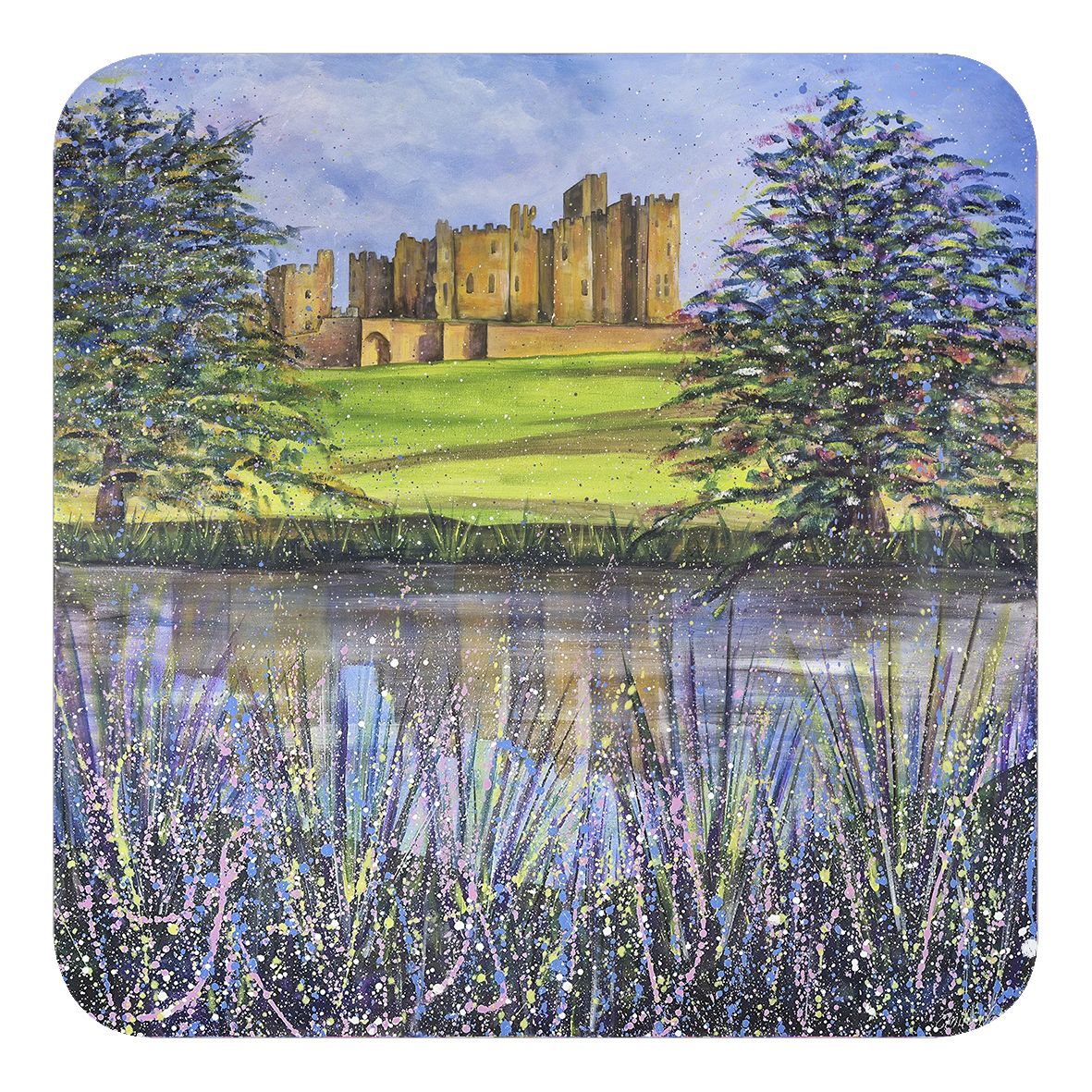 Alnwick Castle Summer Fridge Magnet