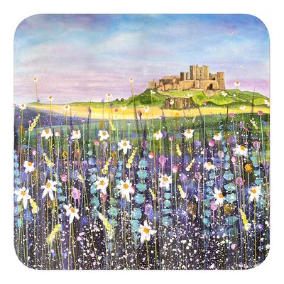Bamburgh Castle Summer Fridge Magnet