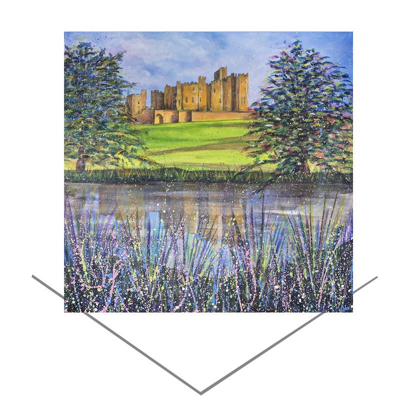 Alnwick Castle Summer Greeting Card