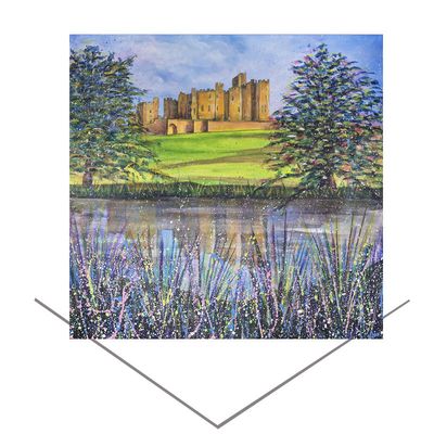 Alnwick Castle Summer Greeting Card