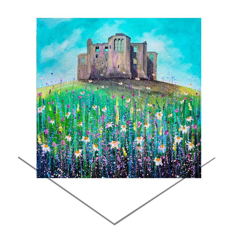 Warkworth Castle Summer Greeting Card