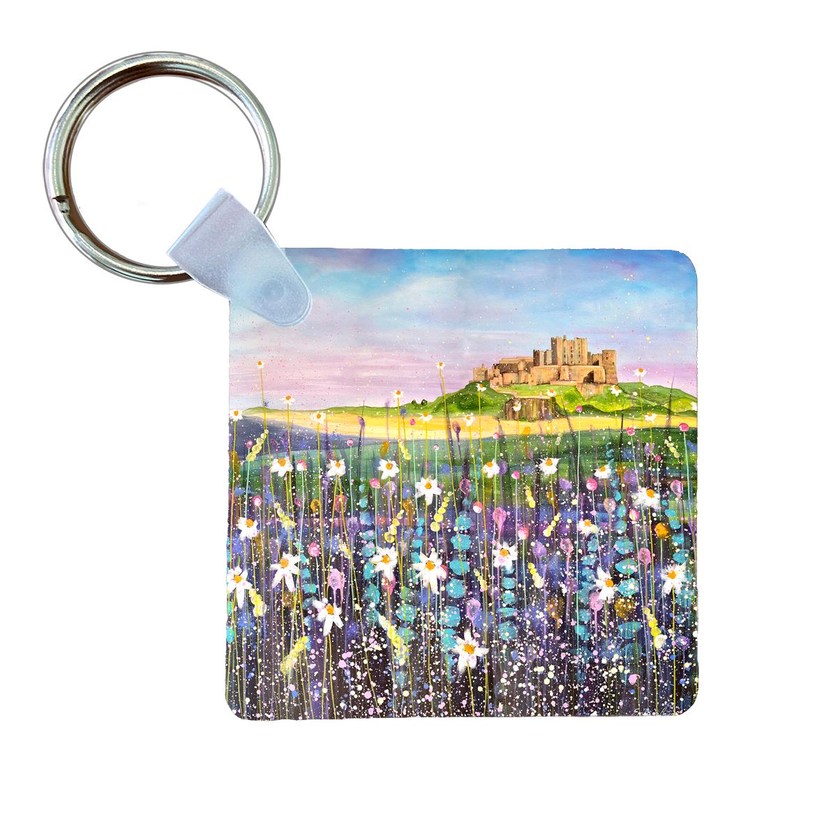 Bamburgh Castle Summer Keyring