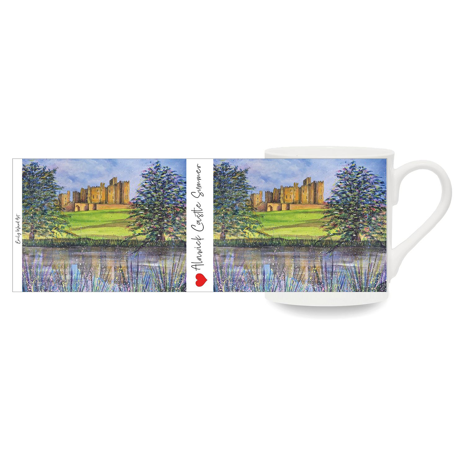 Alnwick Castle Summer Bone China Cup
