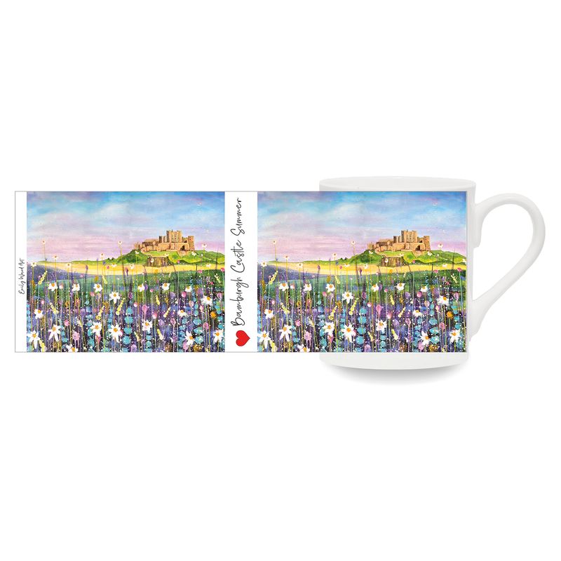 Bamburgh Castle Summer Bone China Cup