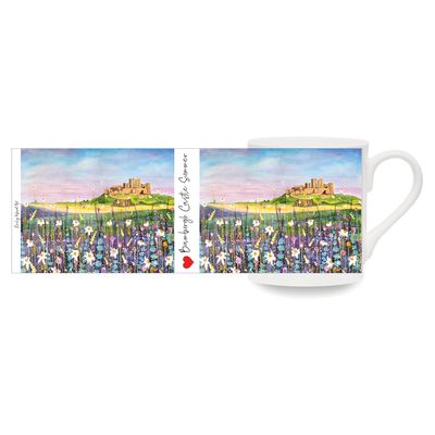 Bamburgh Castle Summer Bone China Cup