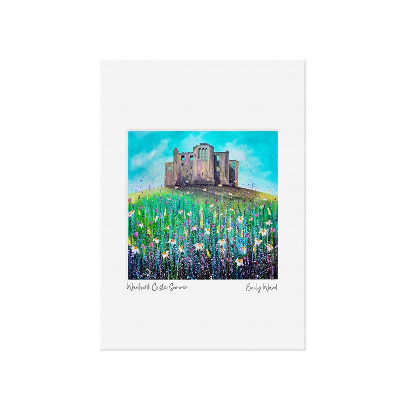 Warkworth Castle Summer Open Edition  Print A4