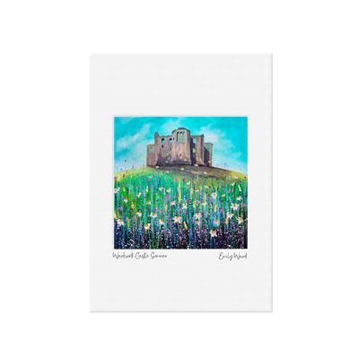 Warkworth Castle Summer Open Edition  Print A4