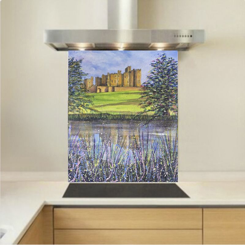 Art - Glass Kitchen Splashback - Alnwick Castle Summer