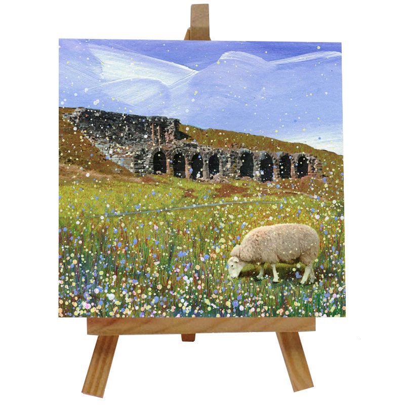 Rosedale Mines Ceramic tile with easel