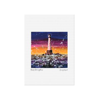 Bishop Rock Lighthouse Open Edition  Print A4