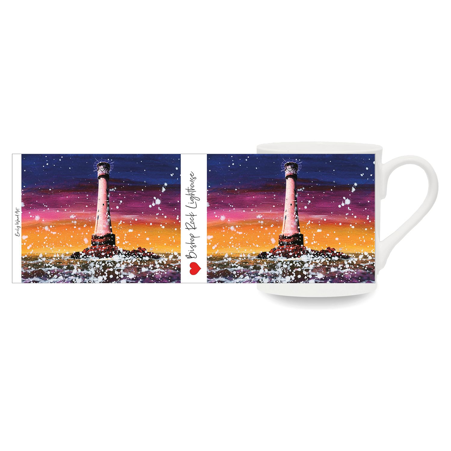 Bishop Rock Lighthouse Bone China Cup