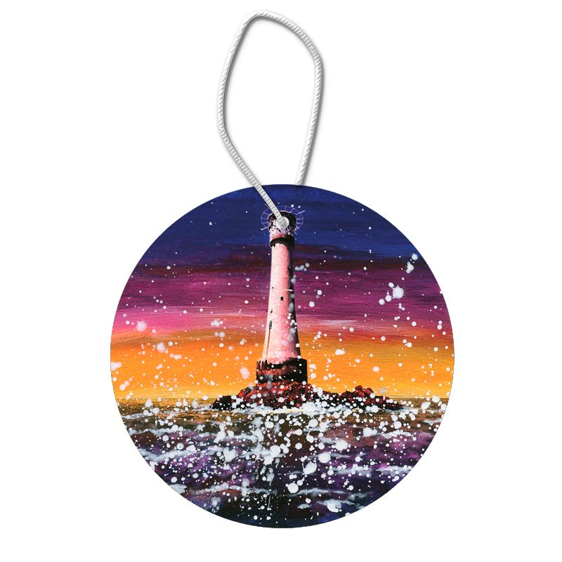 Bishop Rock Lighthouse Hanging Pendant Decoration