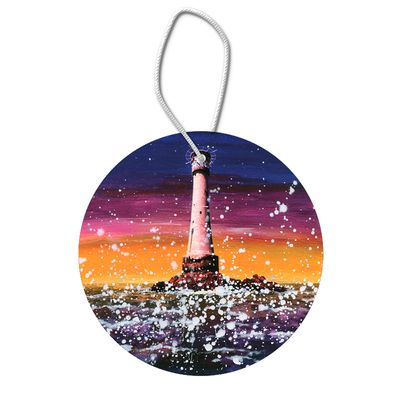 Bishop Rock Lighthouse Hanging Pendant Decoration