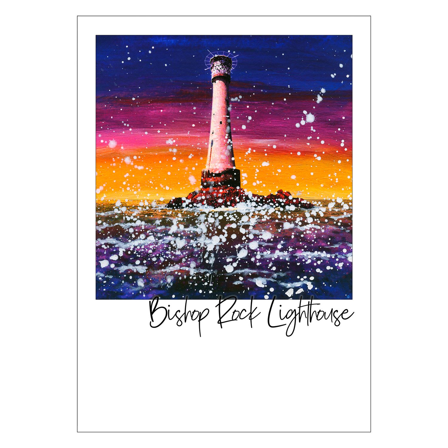 Bishop Rock Lighthouse Postcard