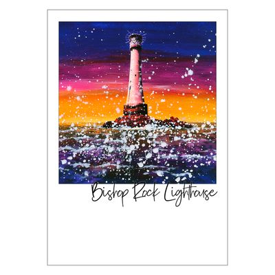 Bishop Rock Lighthouse Postcard