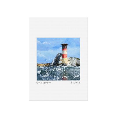The Needles Lighthouse Open Edition  Print A4