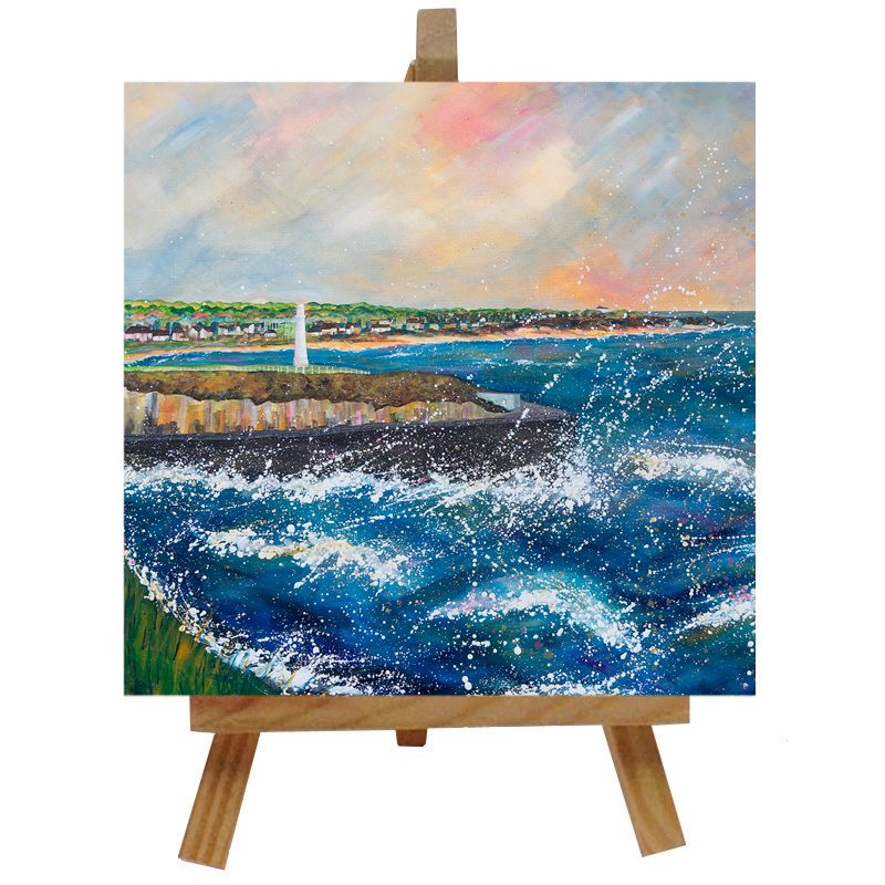 Seaburn Ceramic tile with easel