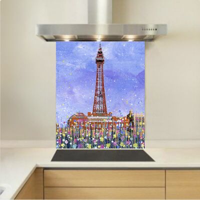 Art - Glass Kitchen Splashback - Blackpool Tower