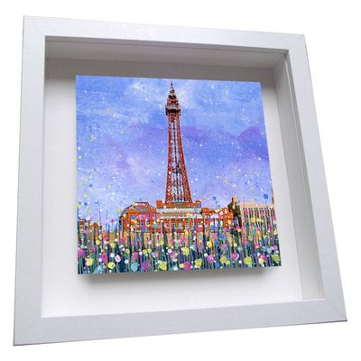 Blackpool Tower Framed Ceramic Tile