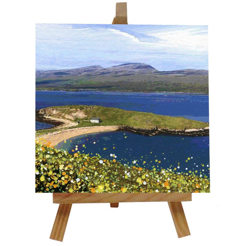 Loch Eriboll Ceramic Tile with Easel