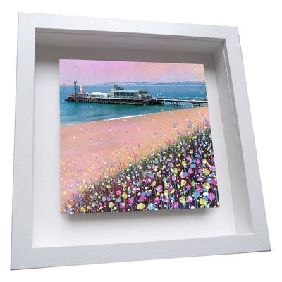 Bournemouth Pier Framed Ceramic Tile