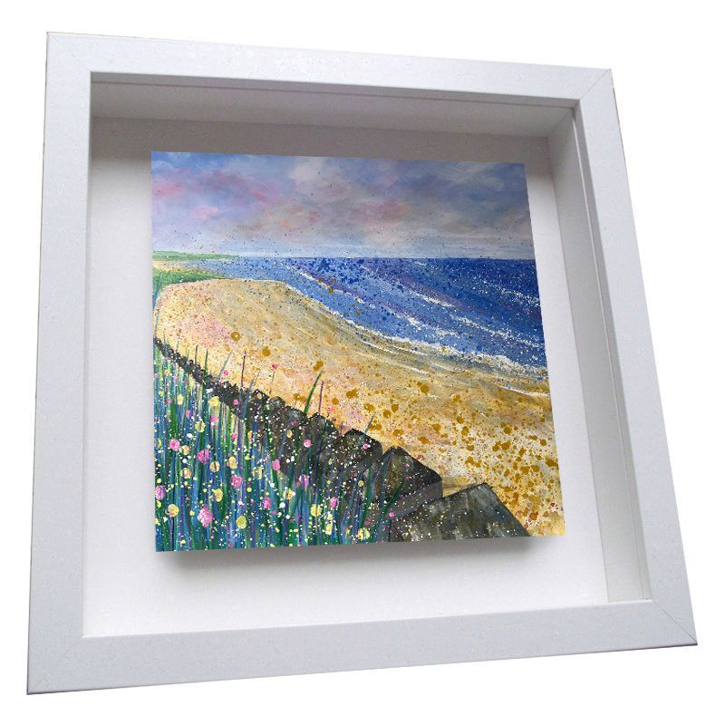 Druridge Bay Framed Ceramic Tile