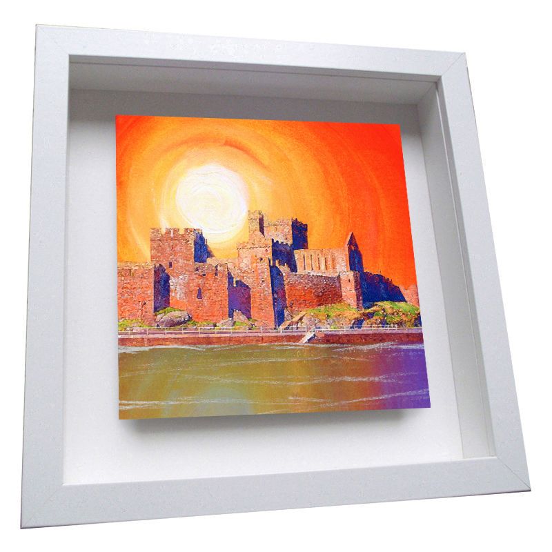 Peel Castle Framed Ceramic Tile