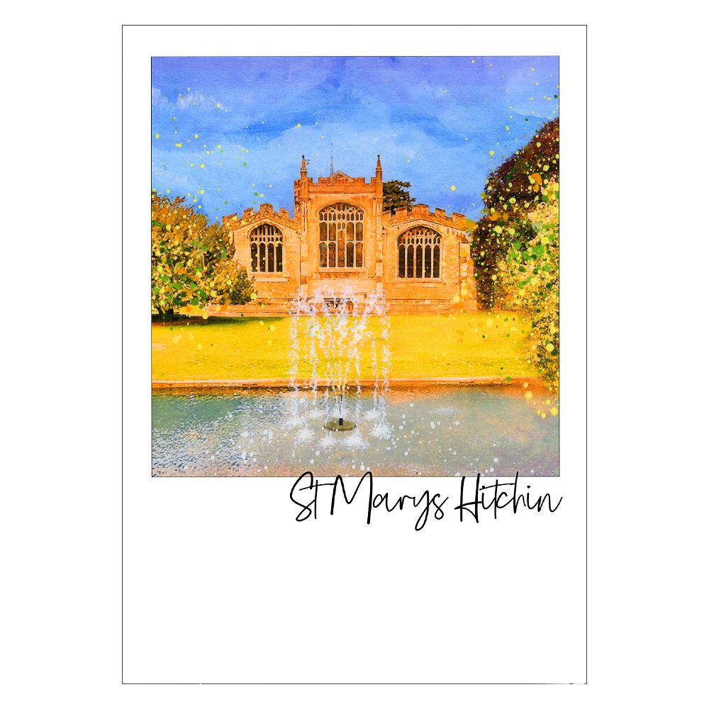 St Mary's Church, Hitchin Postcard