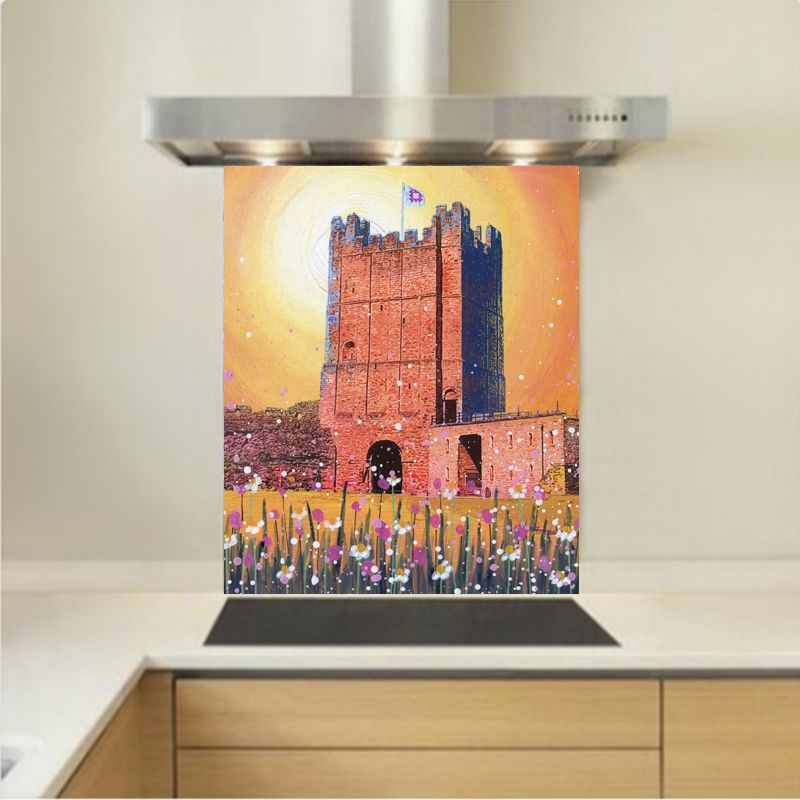Art - Glass Kitchen Splashback - Richmond Castle