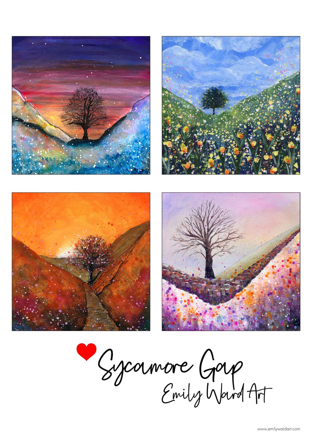 Sycamore Gap Tea Towel