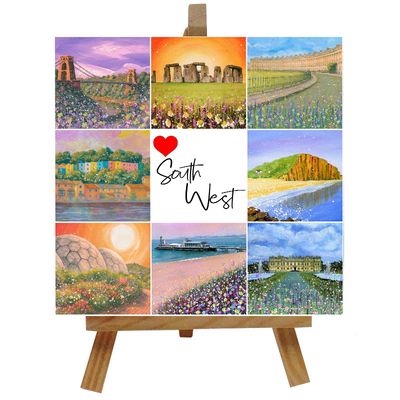 Love The South West Ceramic Tile with Easel