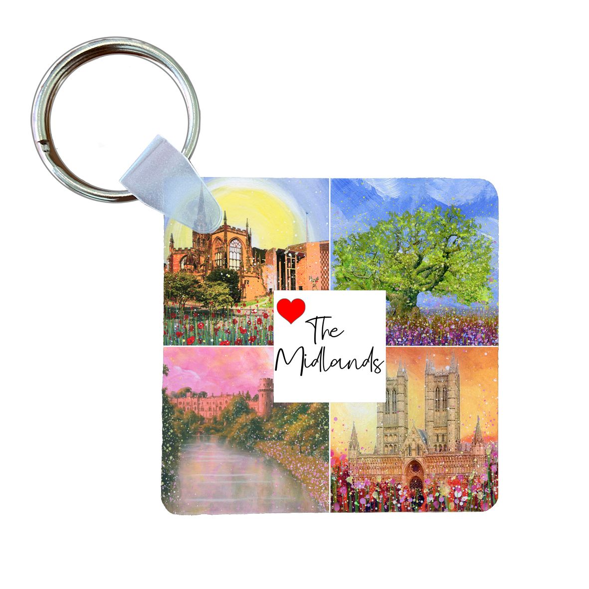 Love The Midlands Keyring