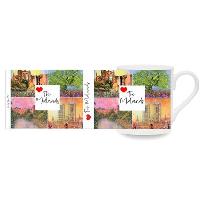 Love The Midlands Bone China Cup