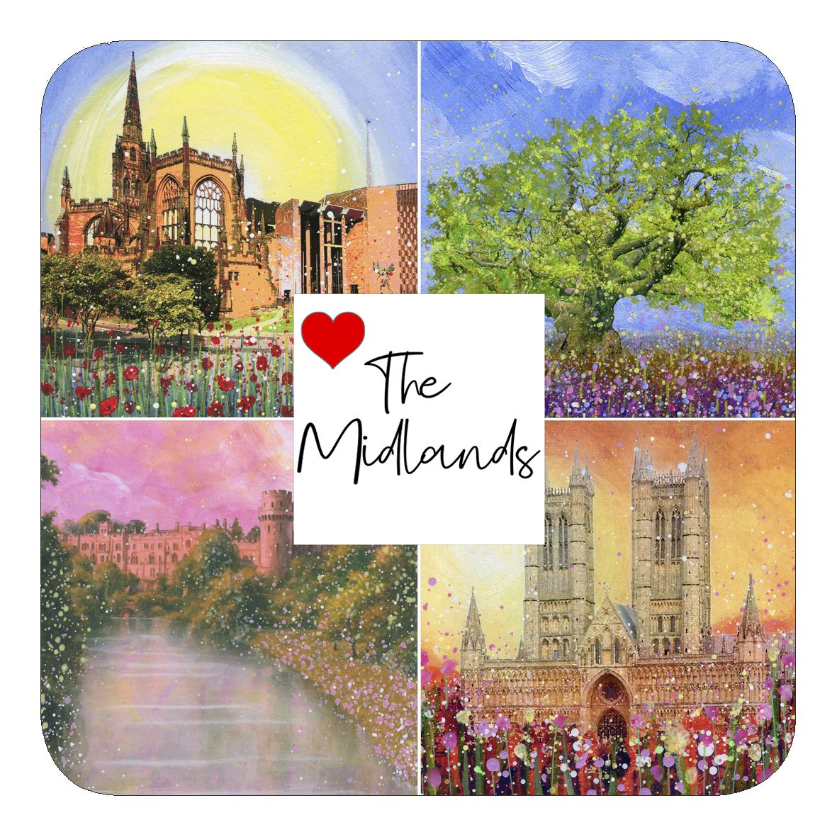 Love The Midlands Fridge Magnet