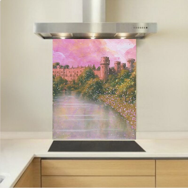 Art - Glass Kitchen Splashback - Warwick Castle
