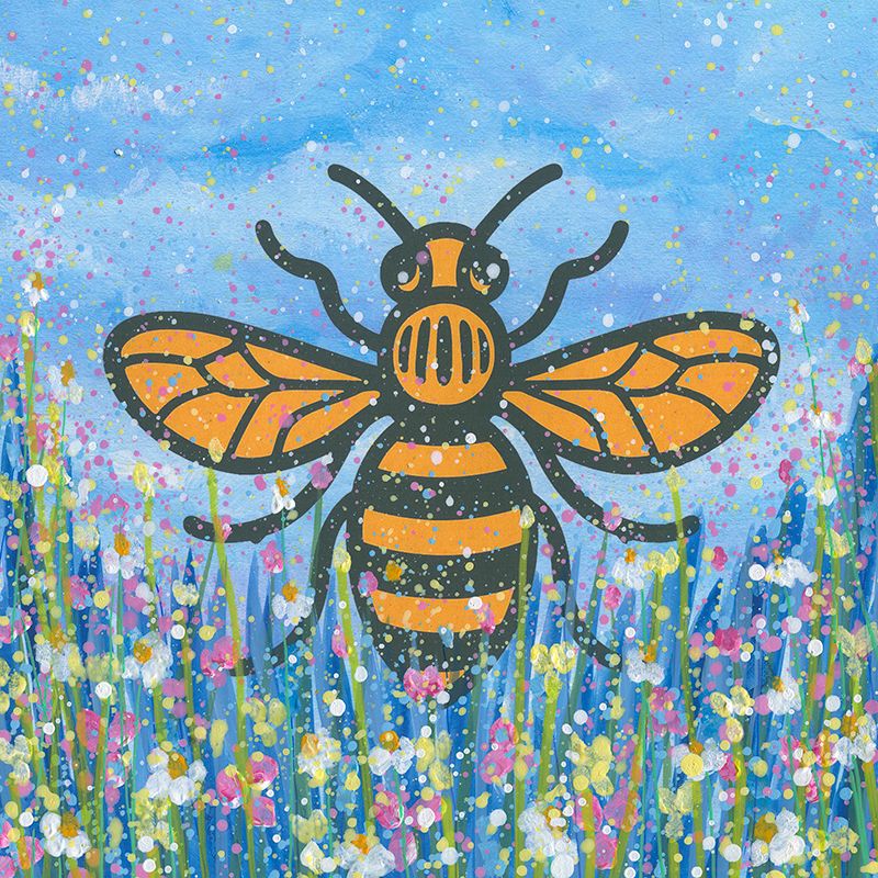 The Manchester Bee Canvas Print