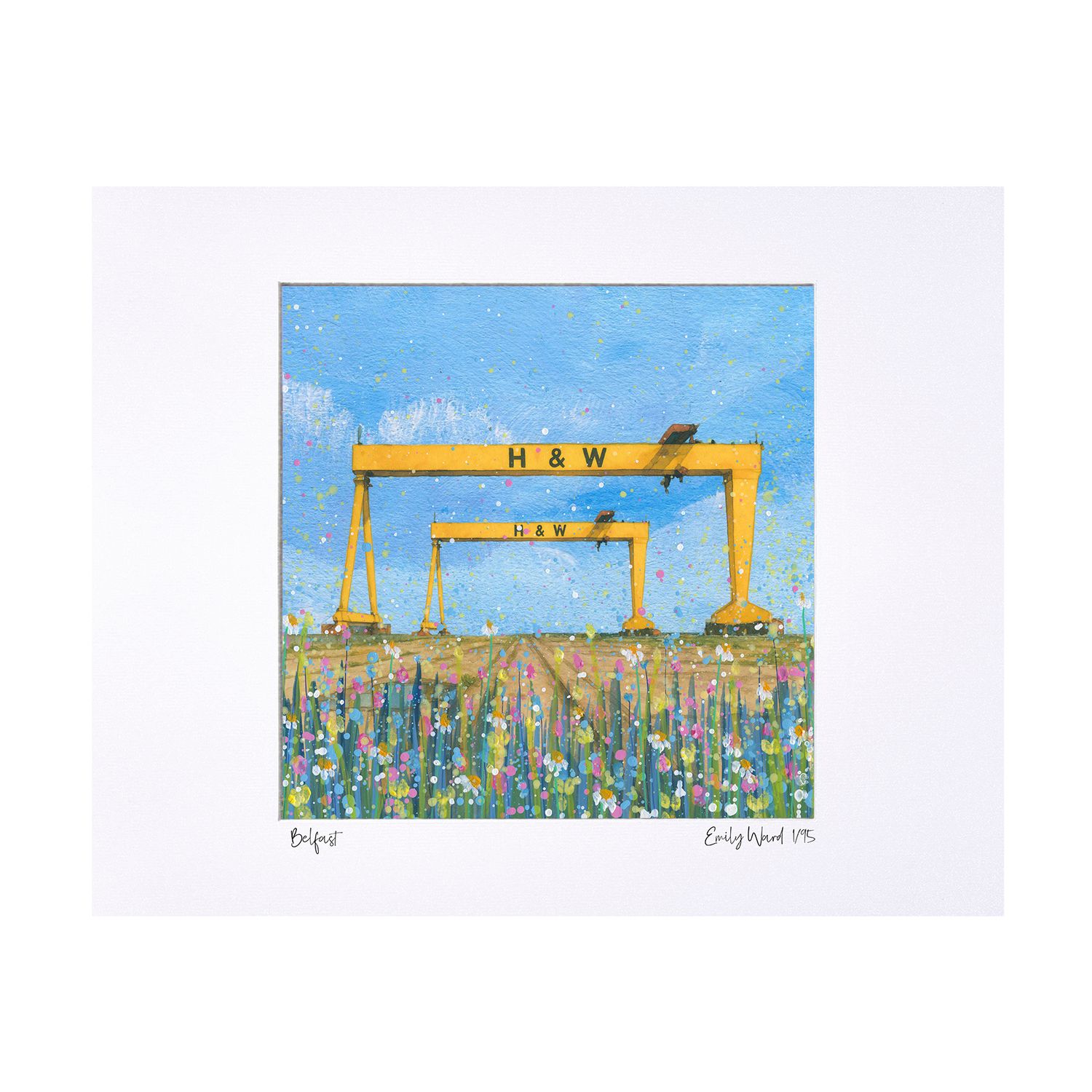 Harland and Wolff Cranes Limited Edition Print
