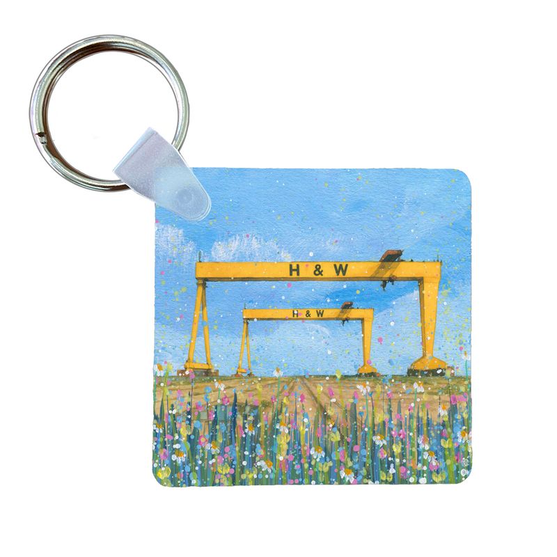 Harland and Wolff Cranes Keyring