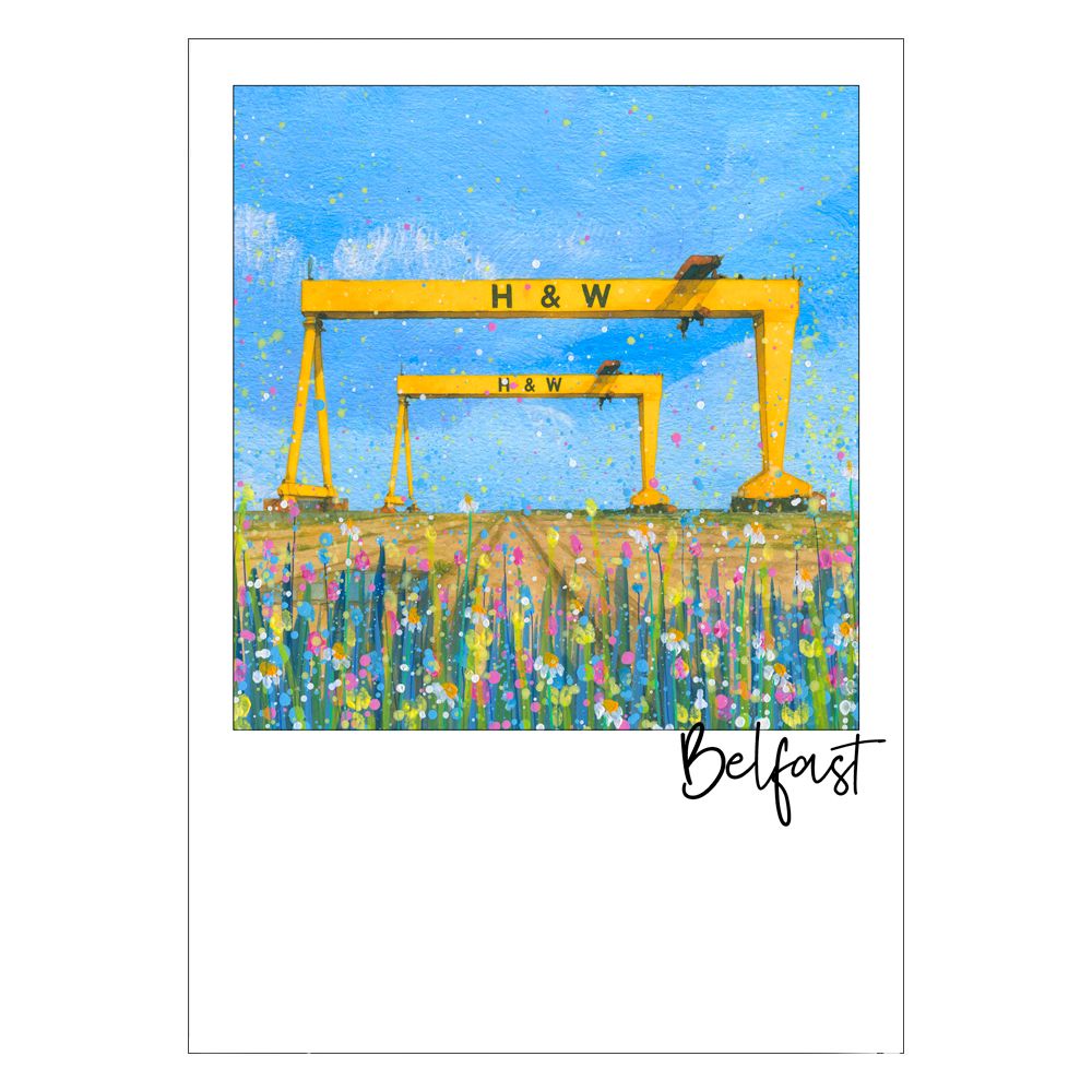 Harland and Wolff Cranes Postcard