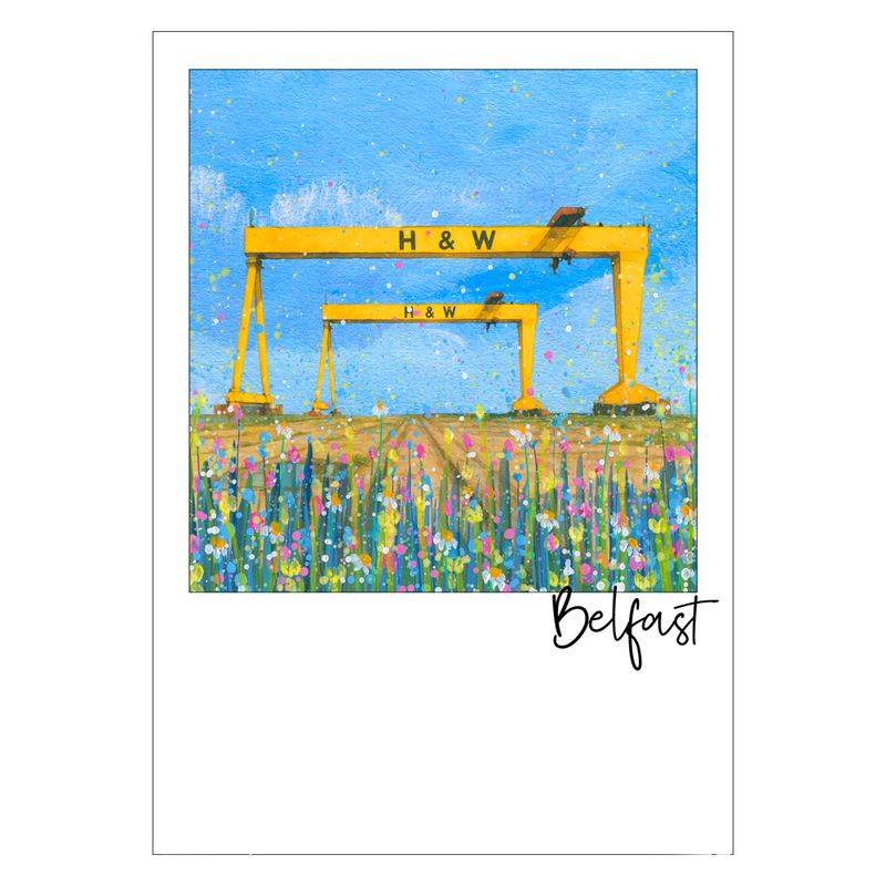 Harland and Wolff Cranes Postcard