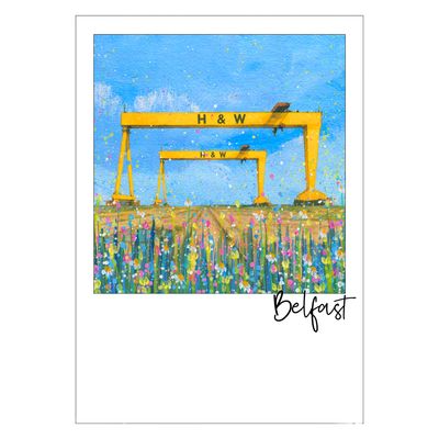Harland and Wolff Cranes Postcard