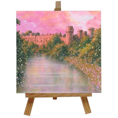 Warwick Castle Ceramic Tile with Easel