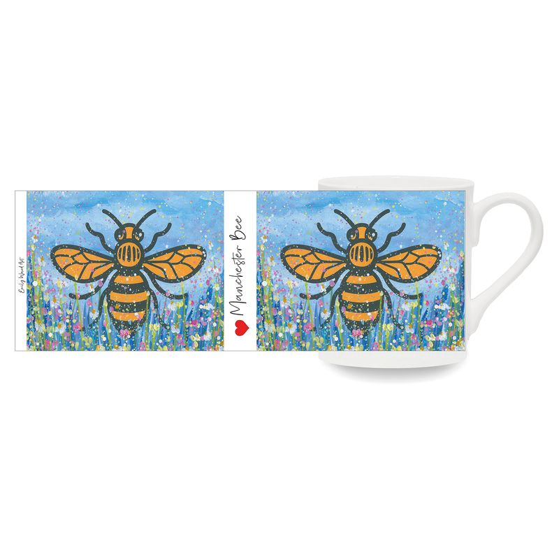 The Manchester Bee Bone China Cup